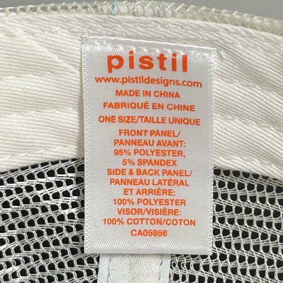 Pistil Blue Orange Gray Mckinley Mountains Mesh Snap Back Womens Trucker Cap O/S - Picture 10 of 11